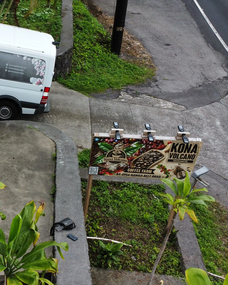 Hawaii Department of Agriculture certified Kona coffee farm in the South Kona Coffee Belt, Captain Cook Hawaii