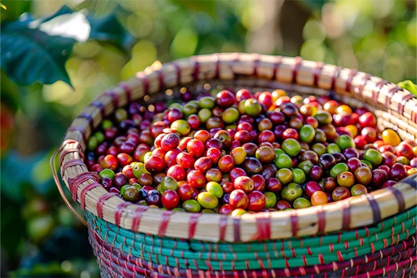 Hand-picking ripe coffee cherries at Kona Volcano Farm, certified coffee farm in Kona Hawaii